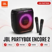 Loa JBL PartyBox Encore 2 (Kèm 2 Micro, Pin 15h, 100W, IPX4)